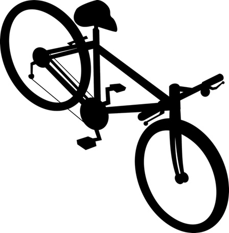silhouette of bicycle