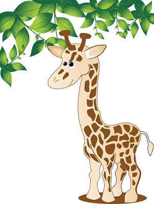 caricatura de jirafa