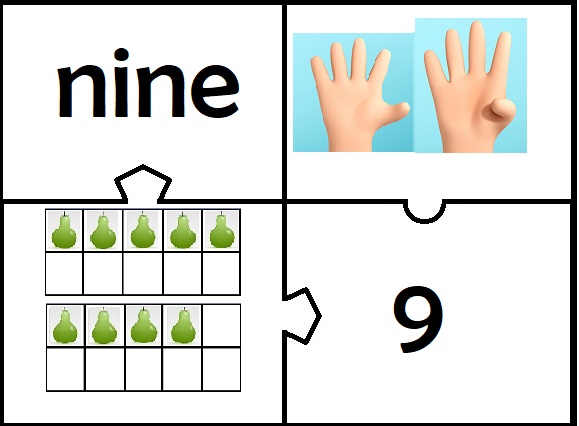 ilustracion de nueve